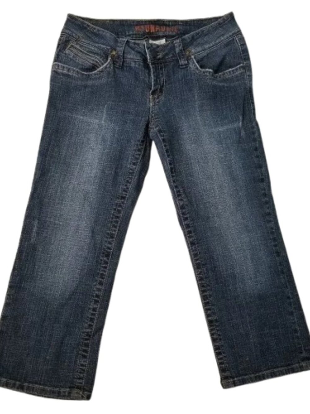 ❤️3/$12 Hydraulic Distressed Low Rise Ankle Capri Denim Jeans 7/8
